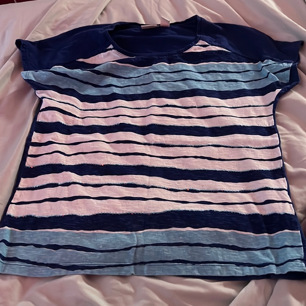 Womens/juniors striped Tshirt (sz 1)